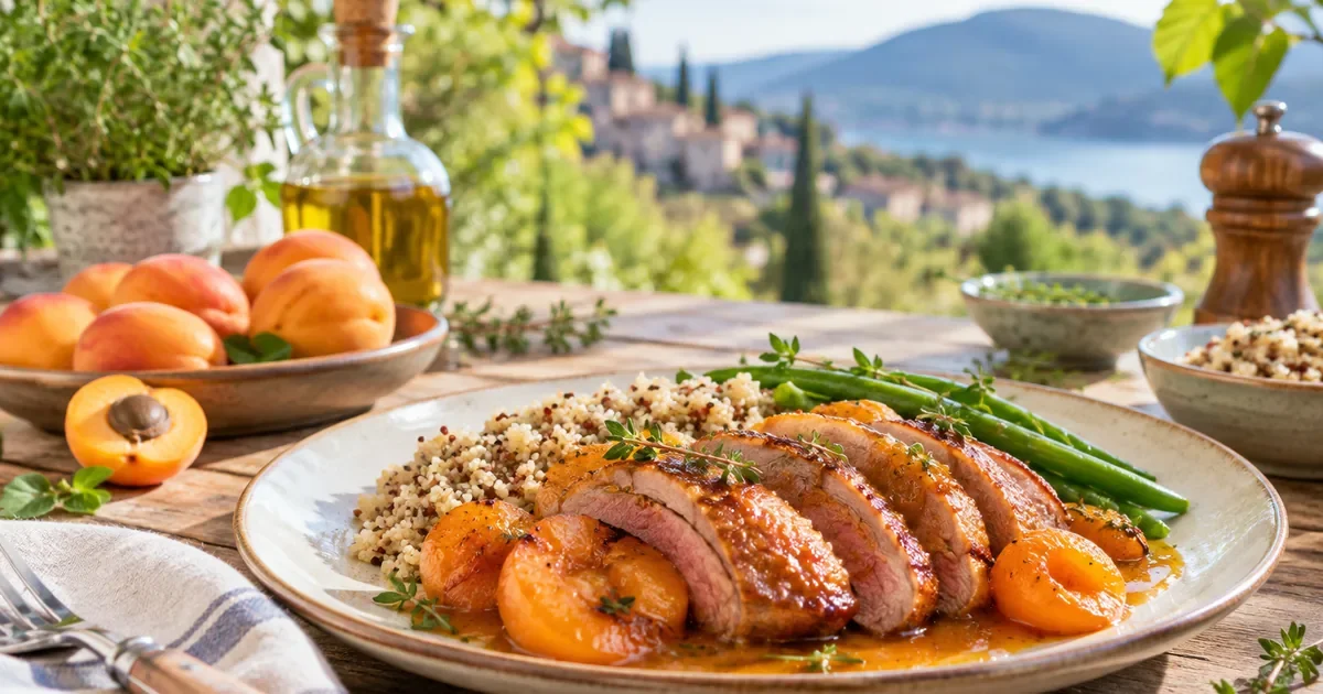 Brochettes de canard aux abricots, un plat sucré-salé de saison et équilibré